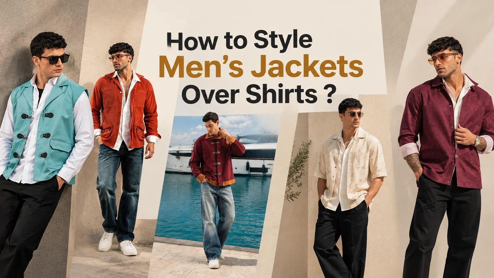 How to Style Men's Jackets Over Shirts ?