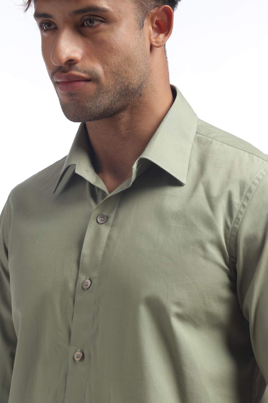 Olive Green Relax Fit Shirt