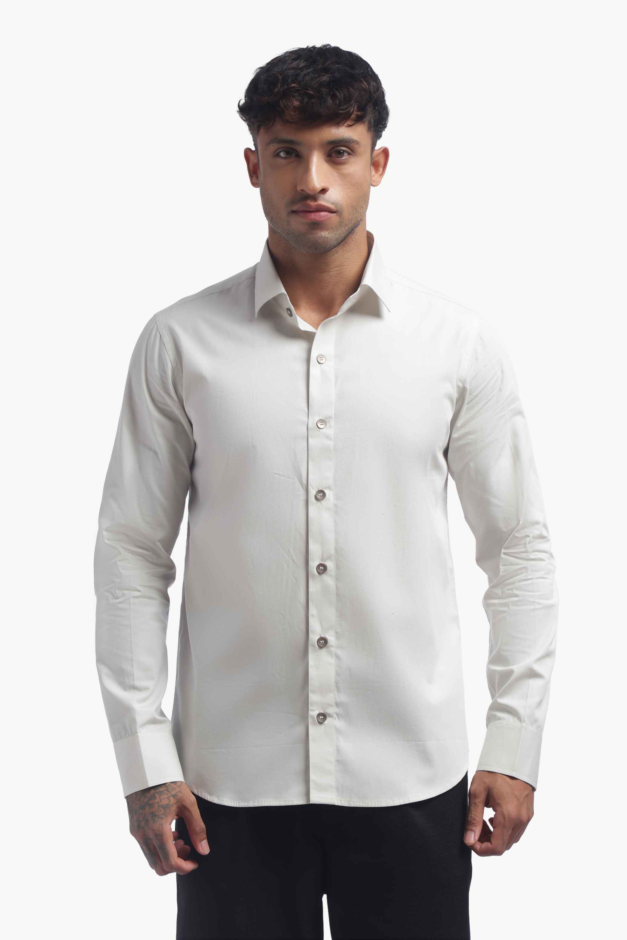 Light Grey Relaxed Fit Shirt