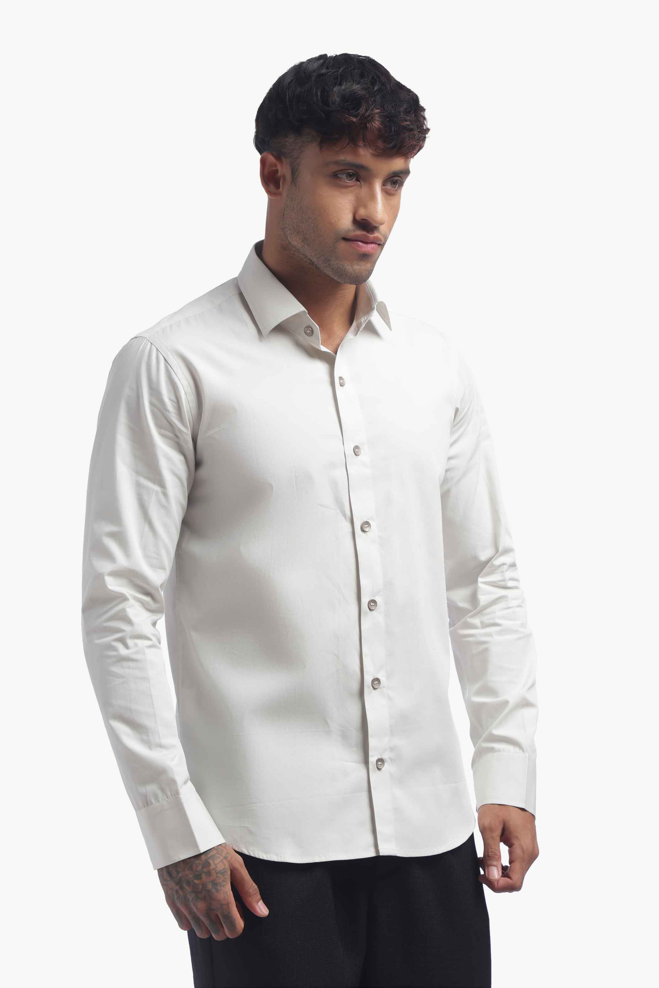 Light Grey Relaxed Fit Shirt