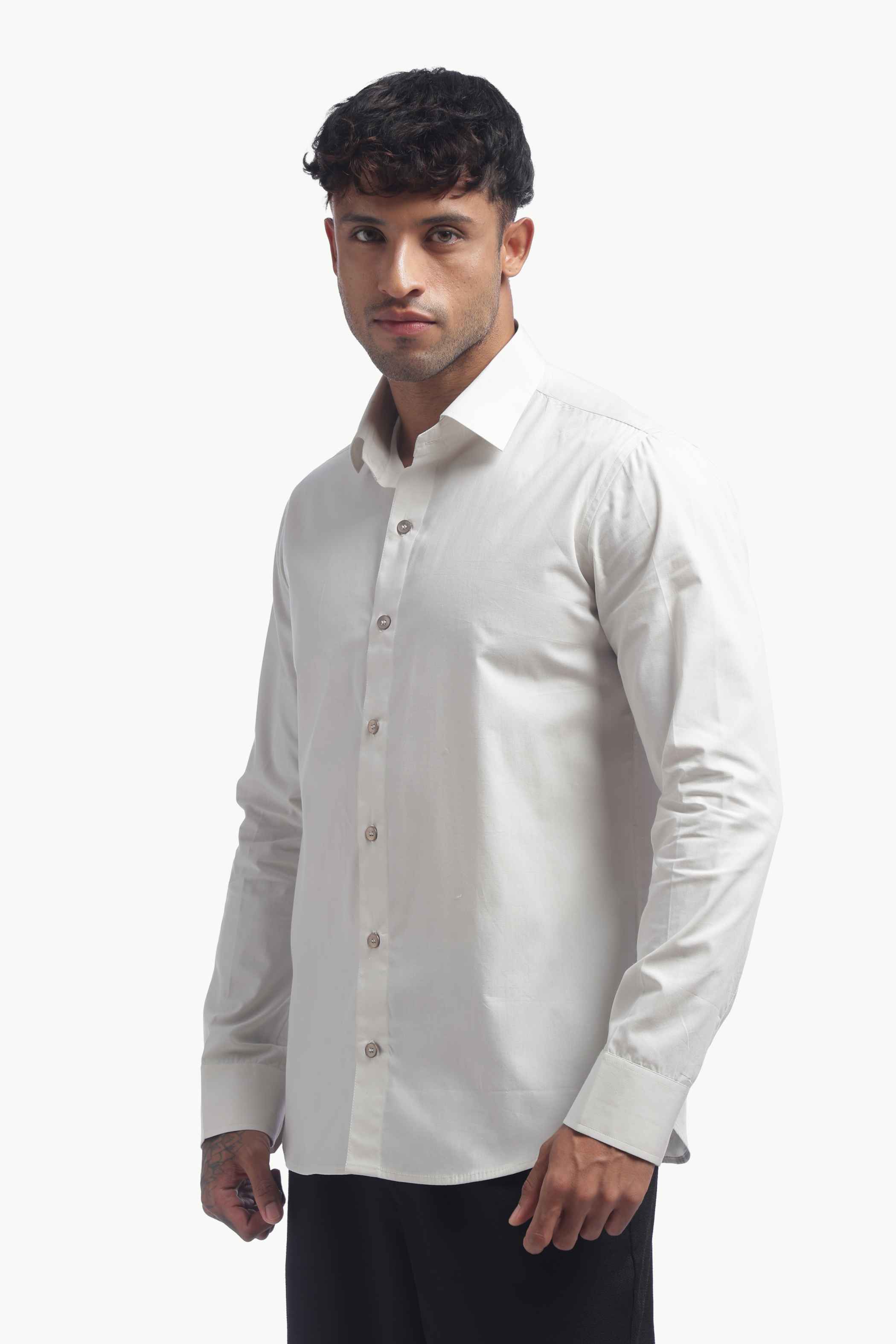 Light Grey Relaxed Fit Shirt