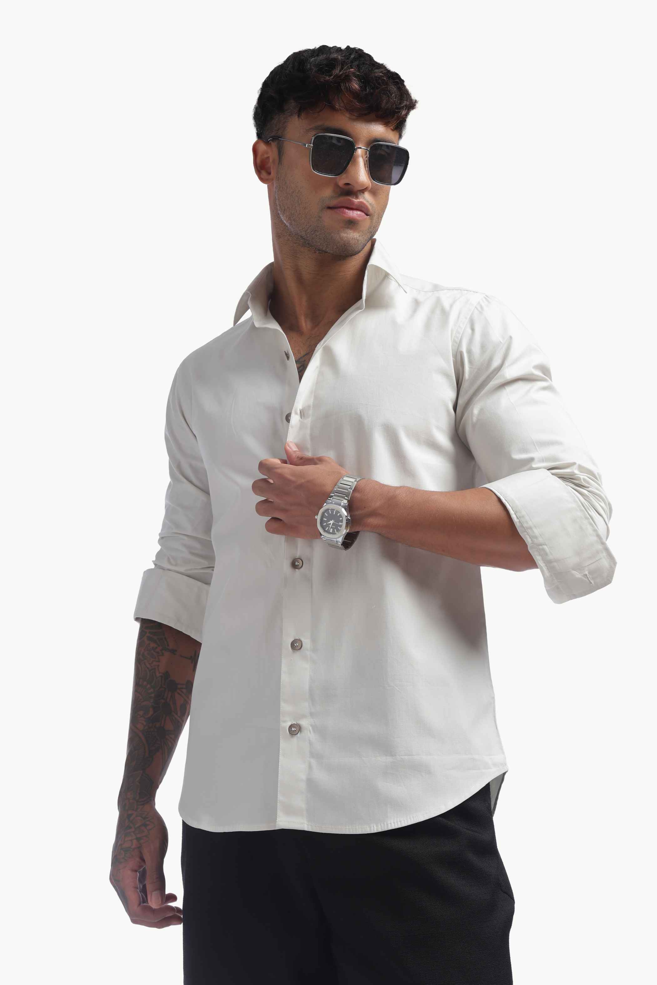 Light Grey Relaxed Fit Shirt