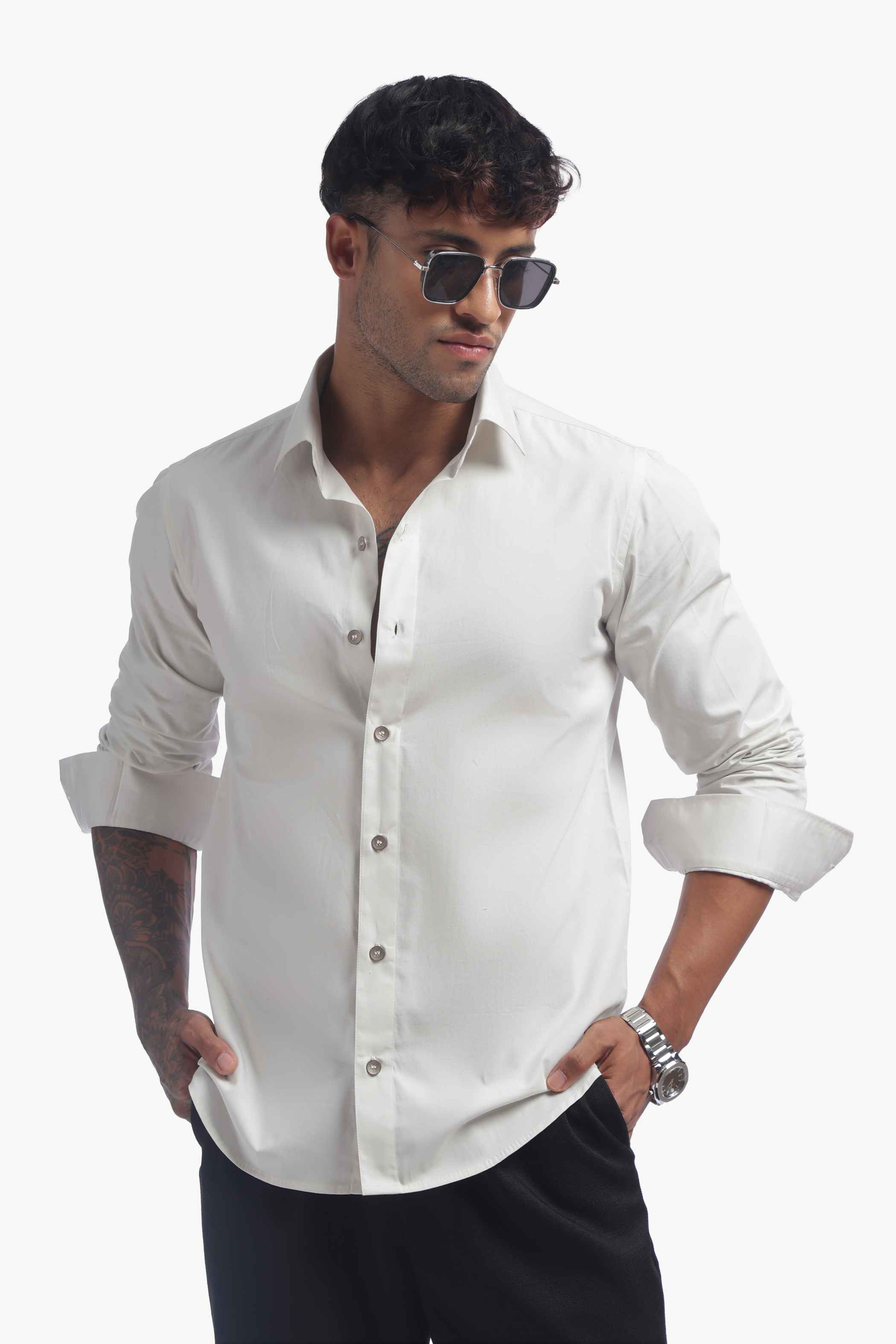 Light Grey Relaxed Fit Shirt