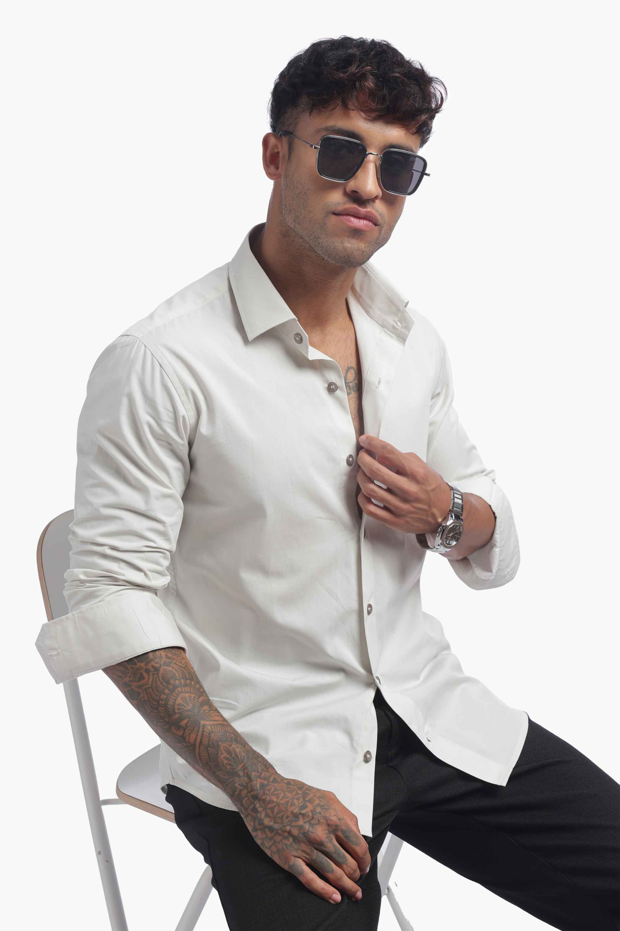 Light Grey Relaxed Fit Shirt