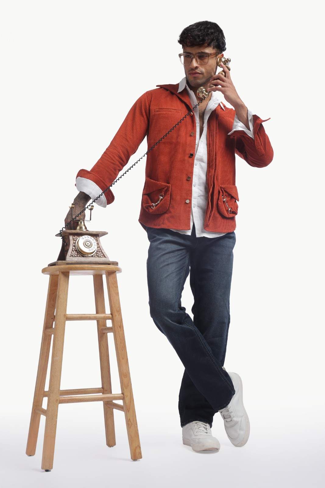 Caramel Corduroy Patch Pocket Jacket