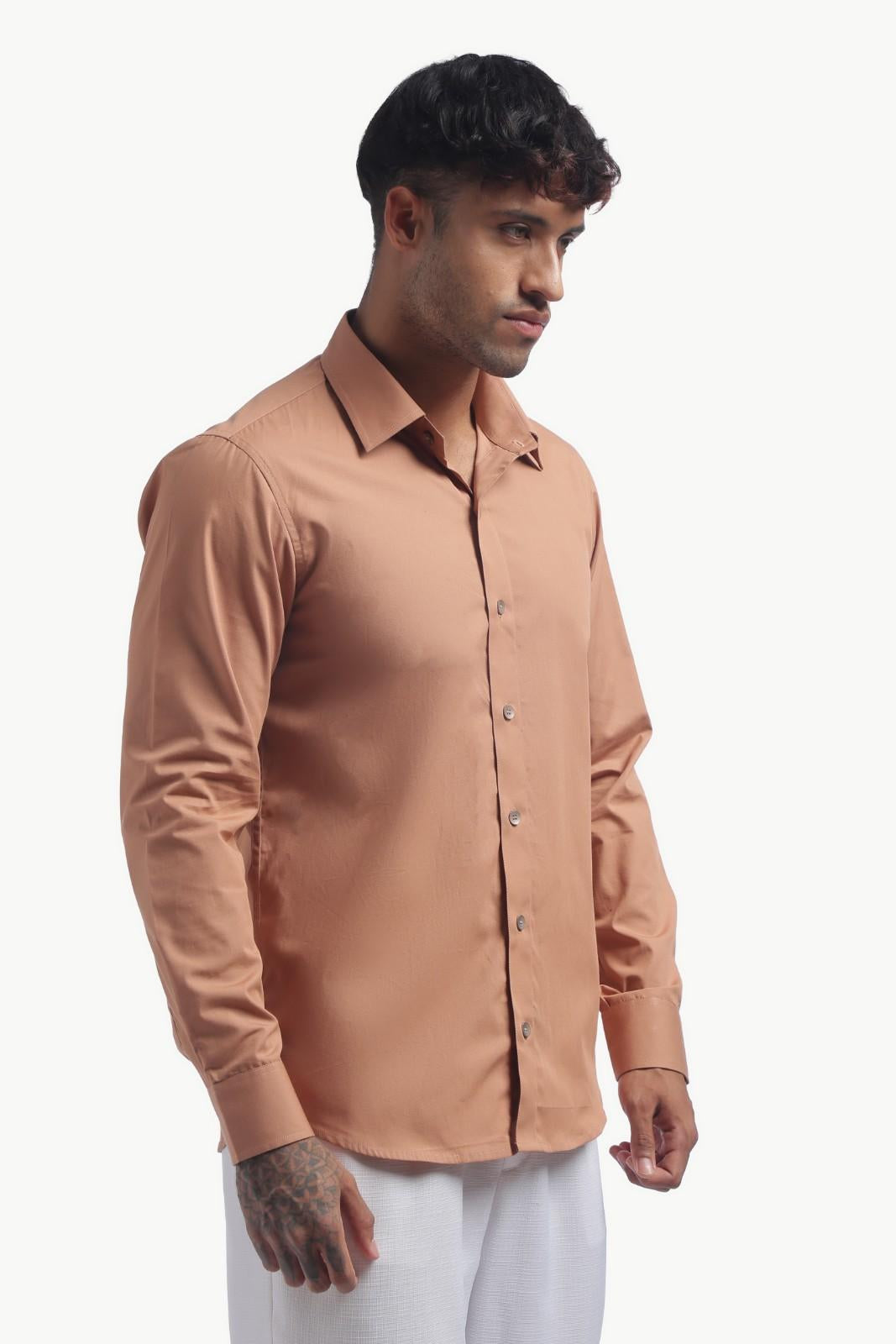 Light Brown Relax Fit Shirt
