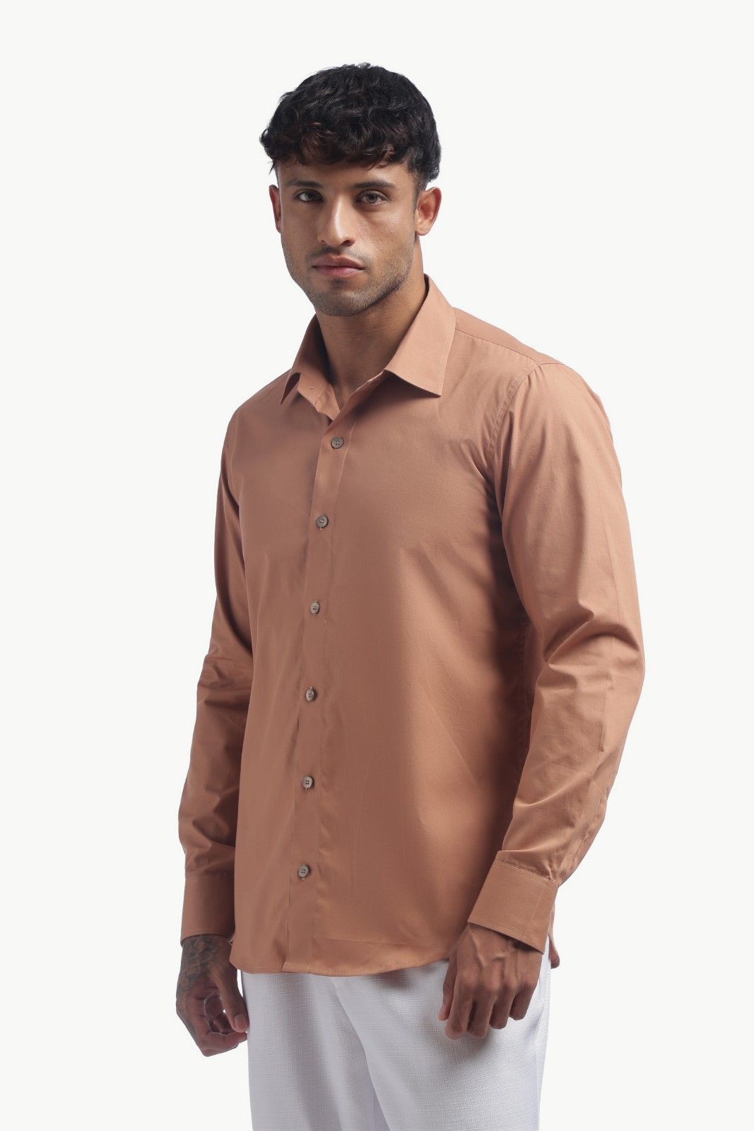 Light Brown Relax Fit Shirt