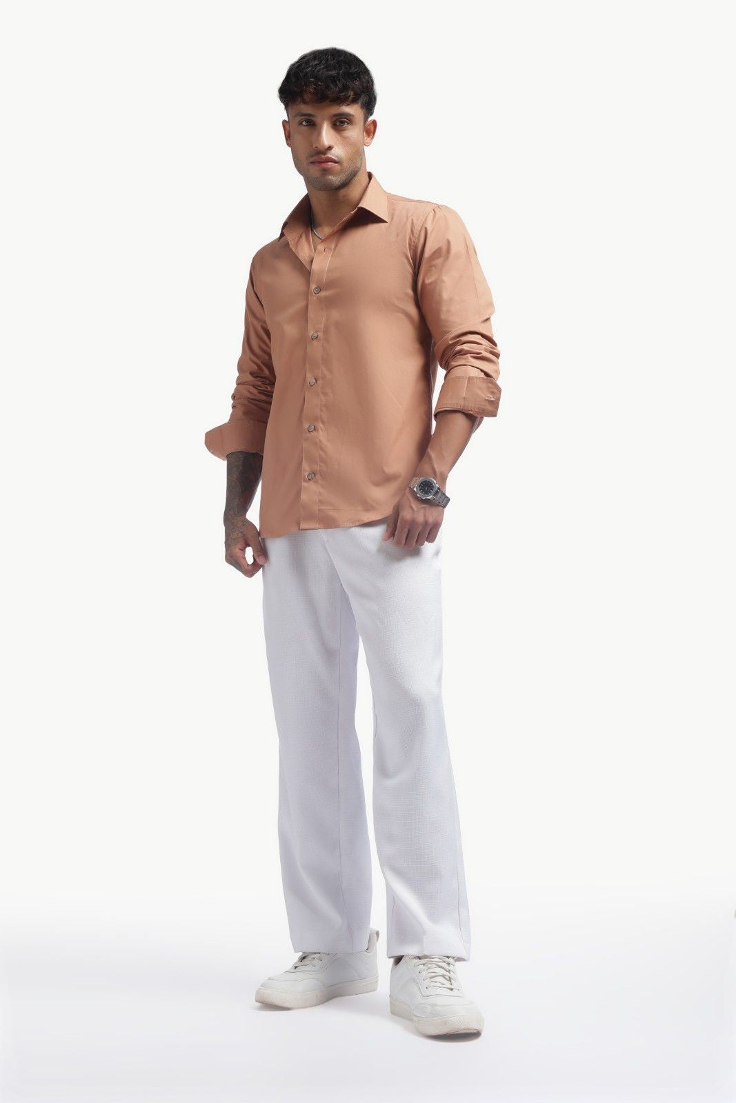 Light Brown Relax Fit Shirt