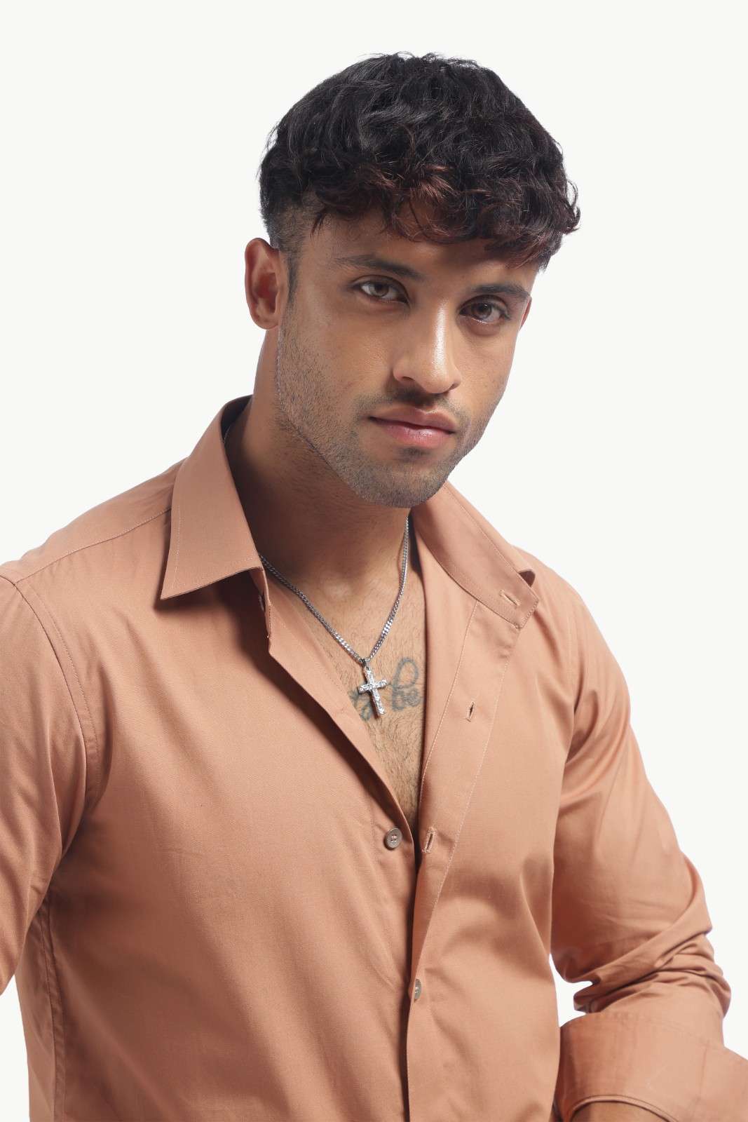 Light Brown Relax Fit Shirt