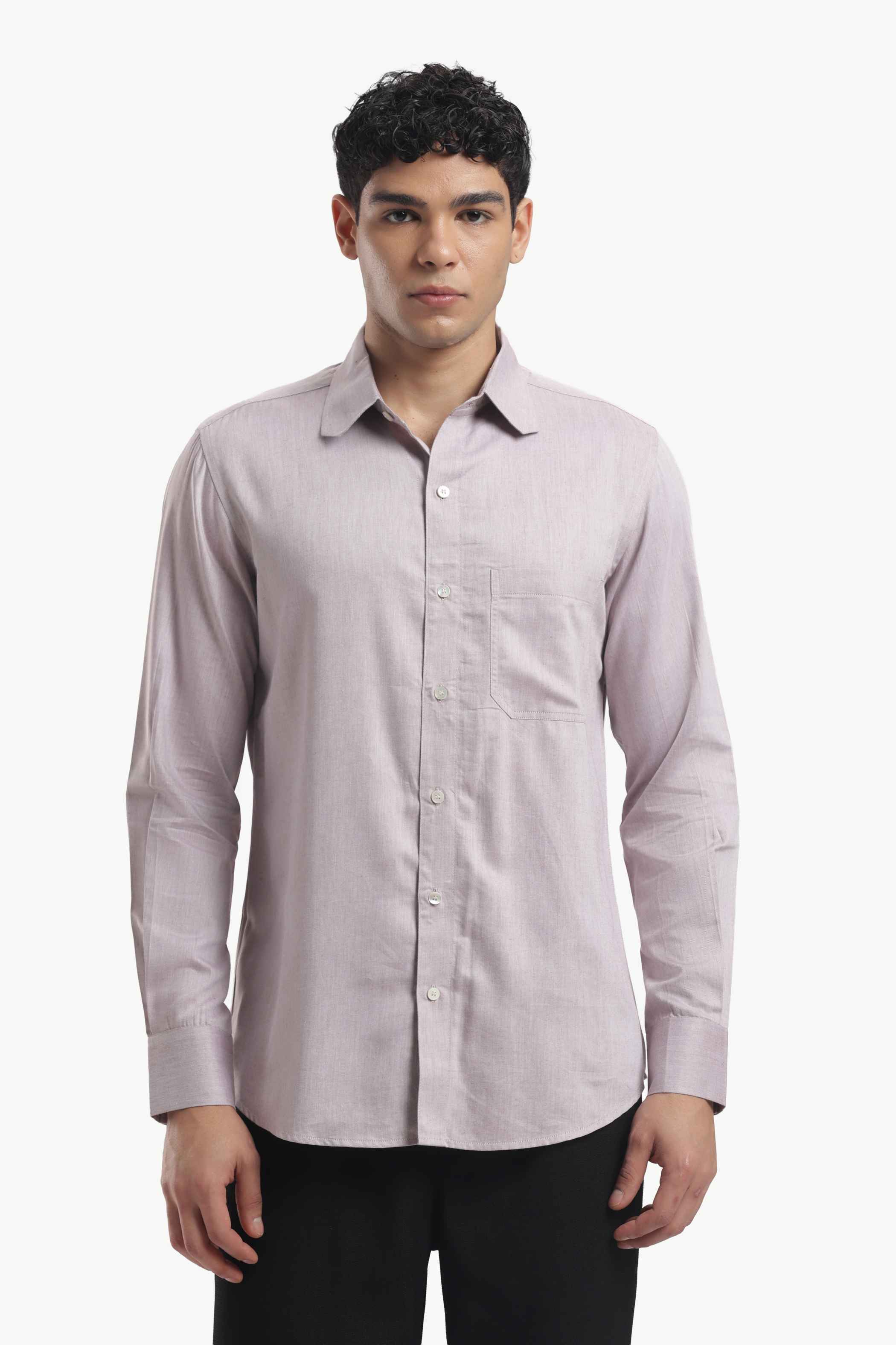 Muted Taupe Relax Fit Shirt