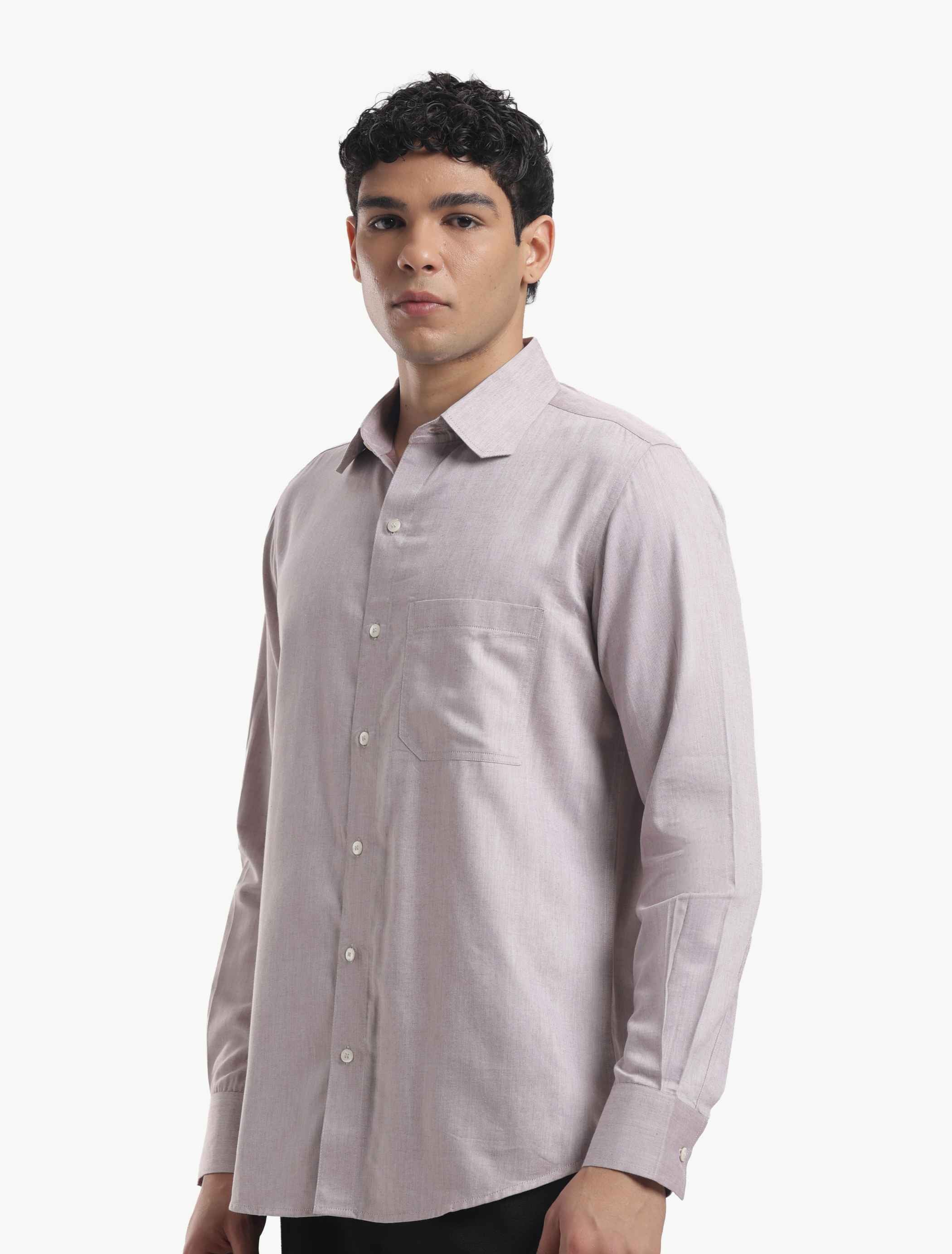 Muted Taupe Relax Fit Shirt