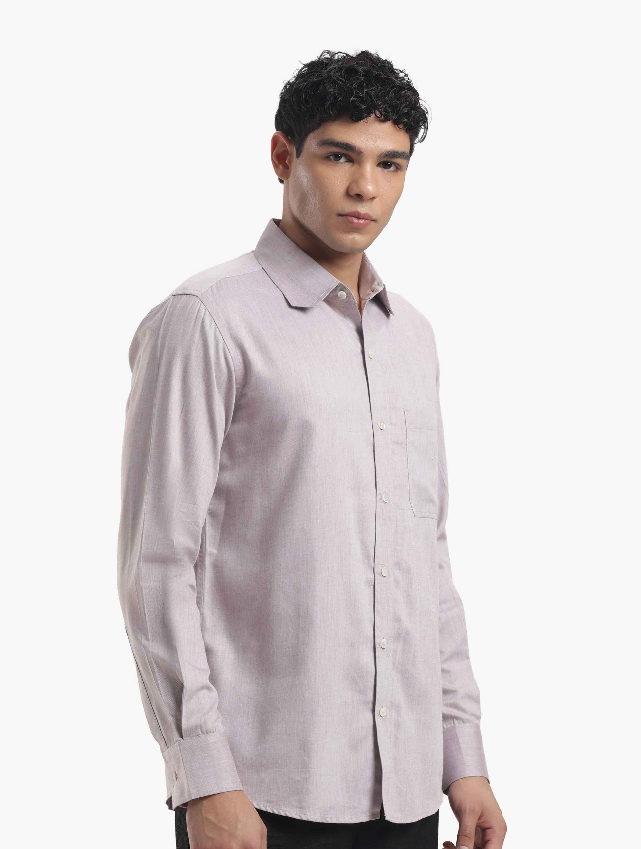 Muted Taupe Relax Fit Shirt
