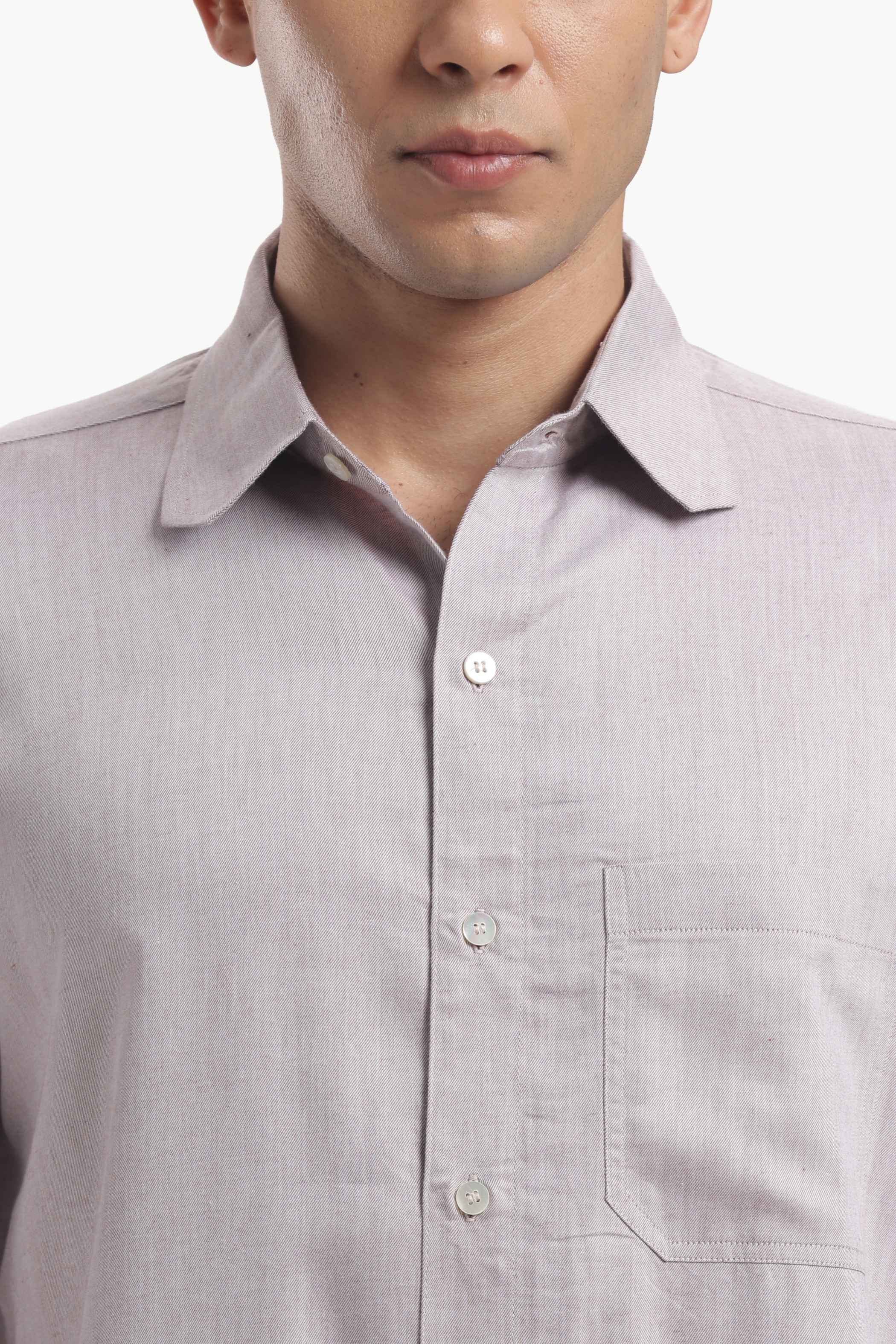 Muted Taupe Relax Fit Shirt