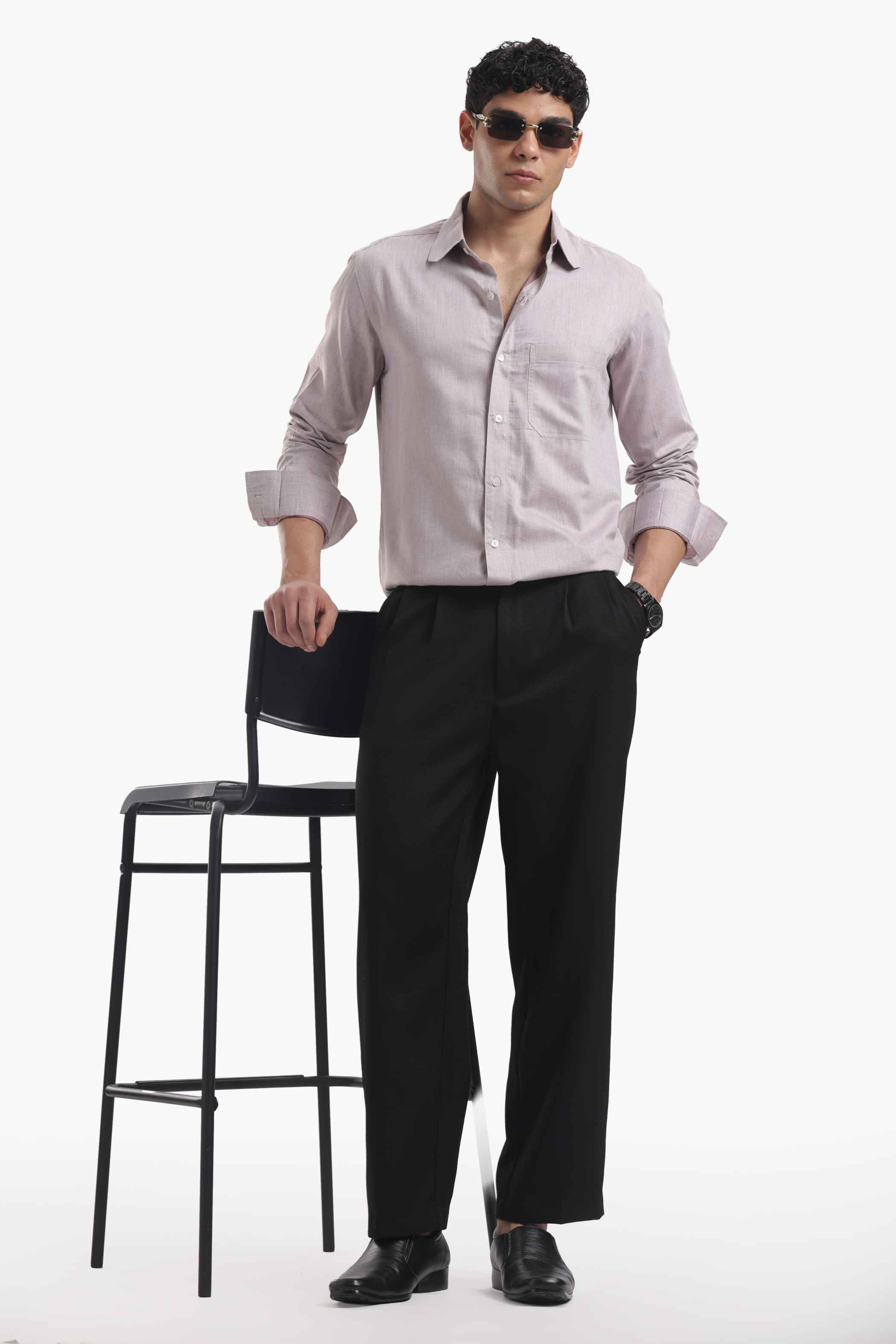 Muted Taupe Relax Fit Shirt