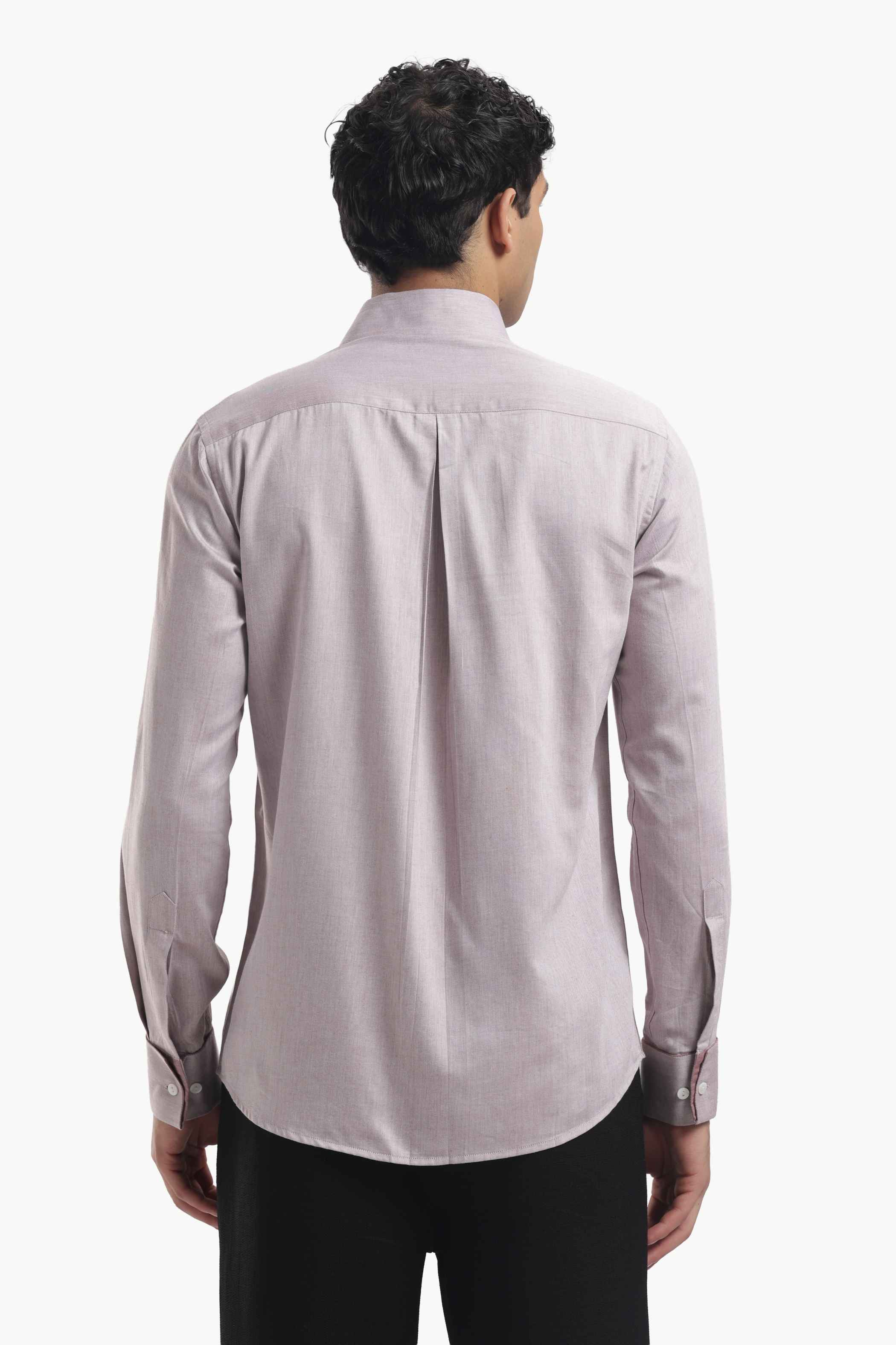 Dusty Rose Gold Cut Pocket Shirt