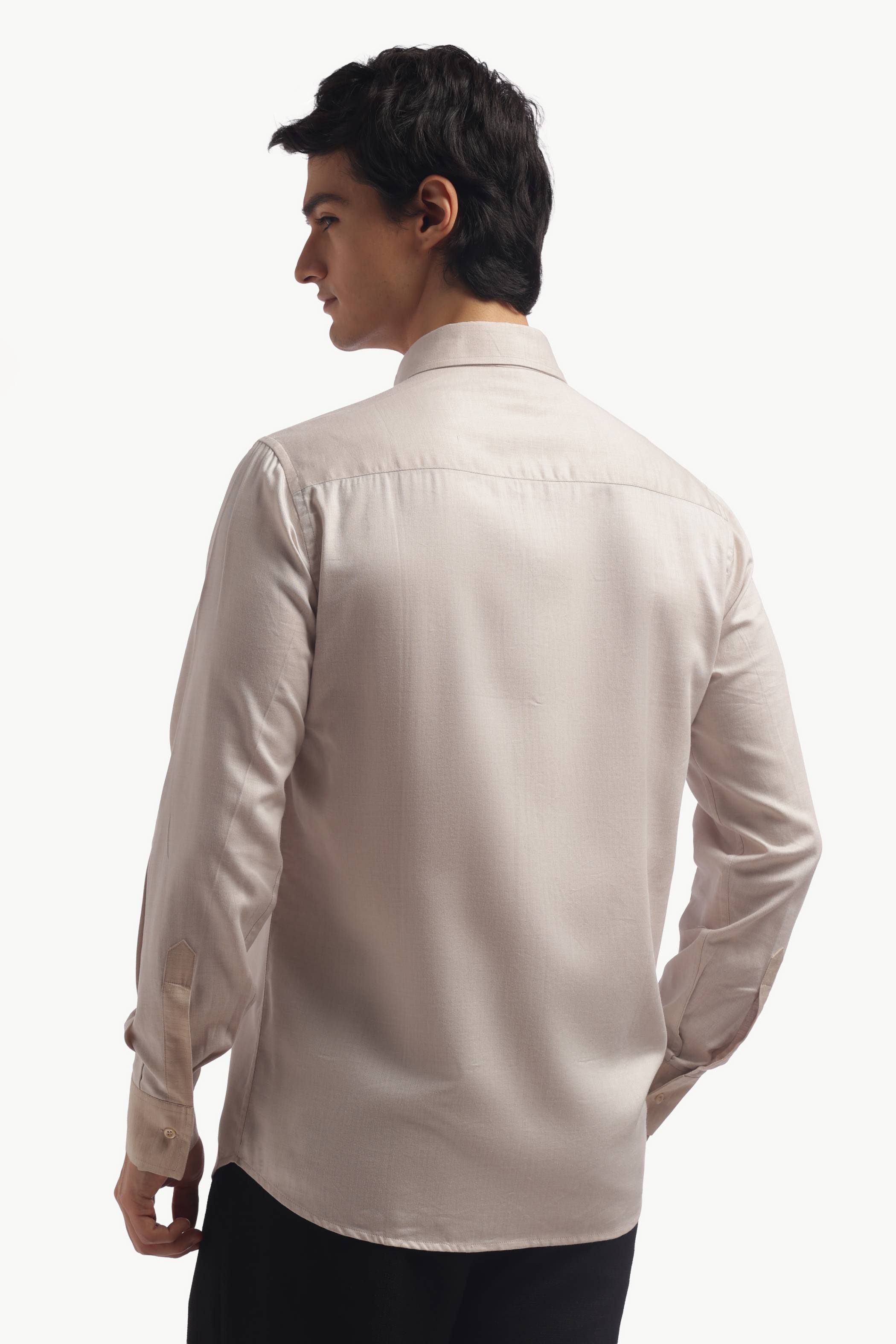 Light Beige Relax Fit Shirt