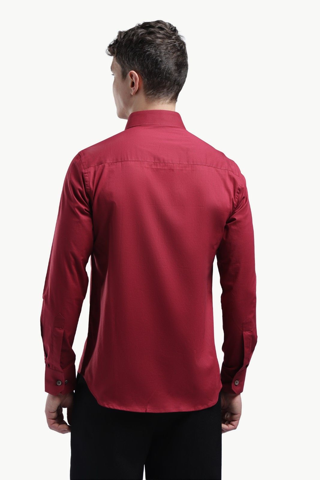 Dark Red Relax Fit Shirt