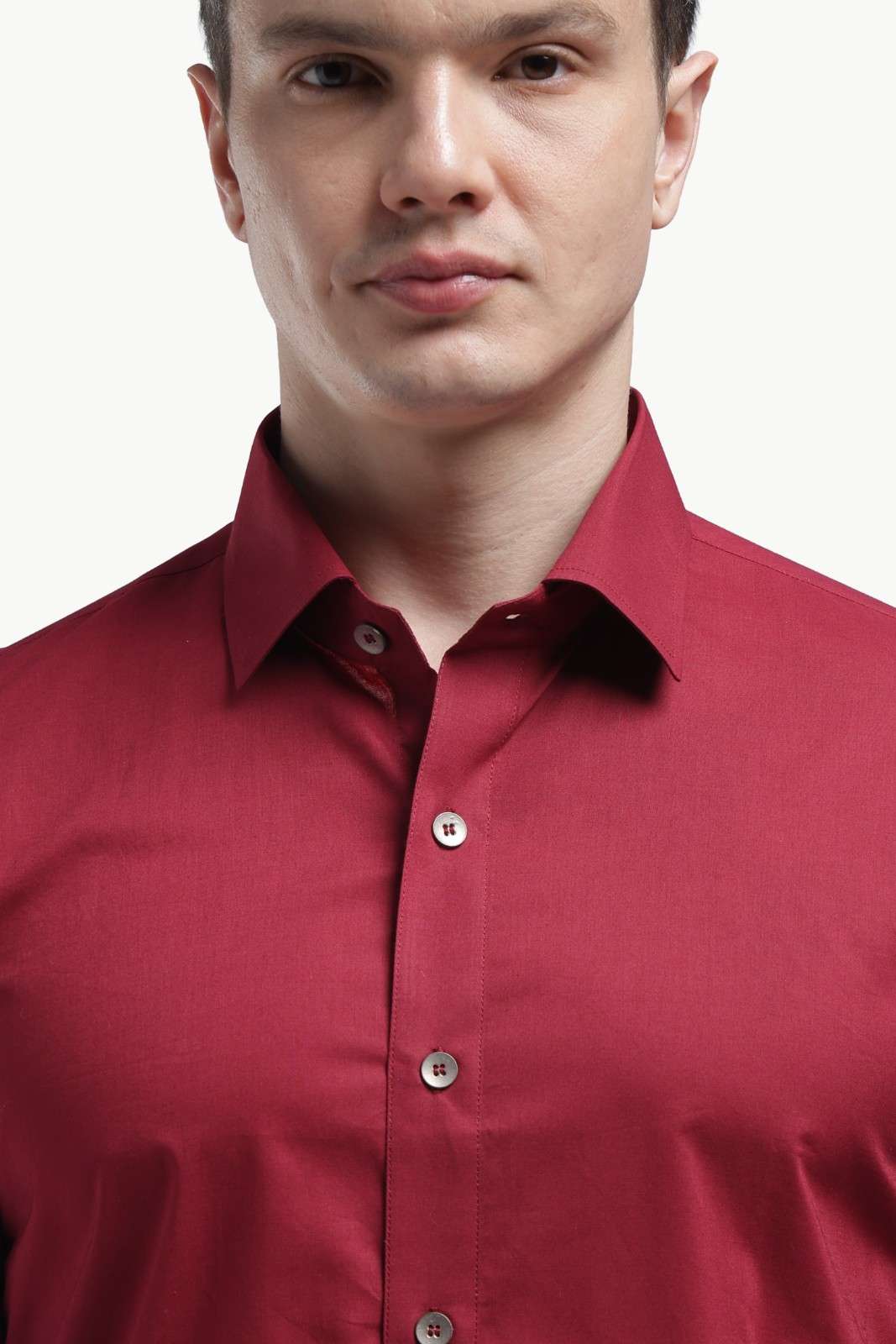 Dark Red Relax Fit Shirt