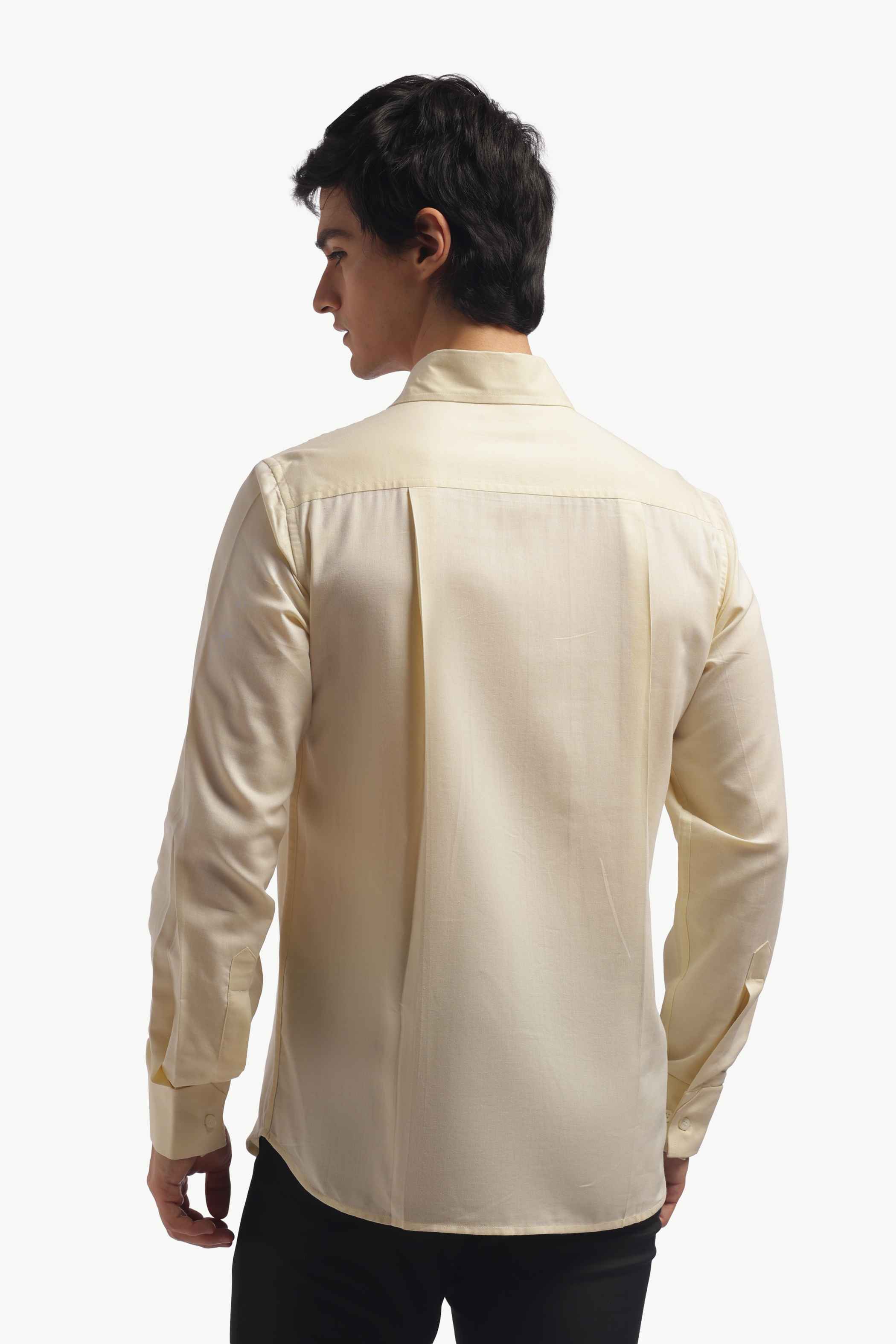 Pastel Yellow Relax Fit Shirt