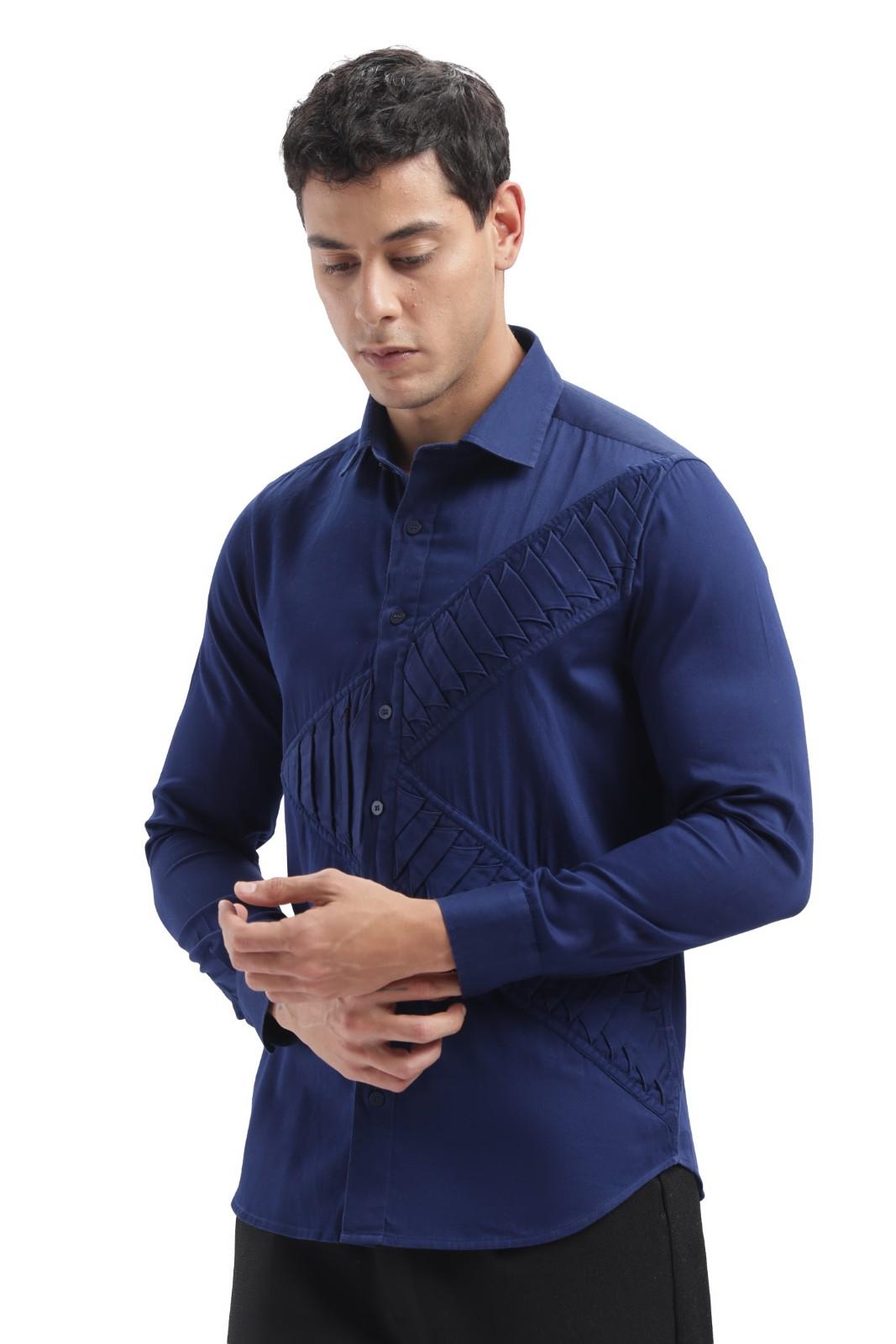 Royal Blue Designer Shirt