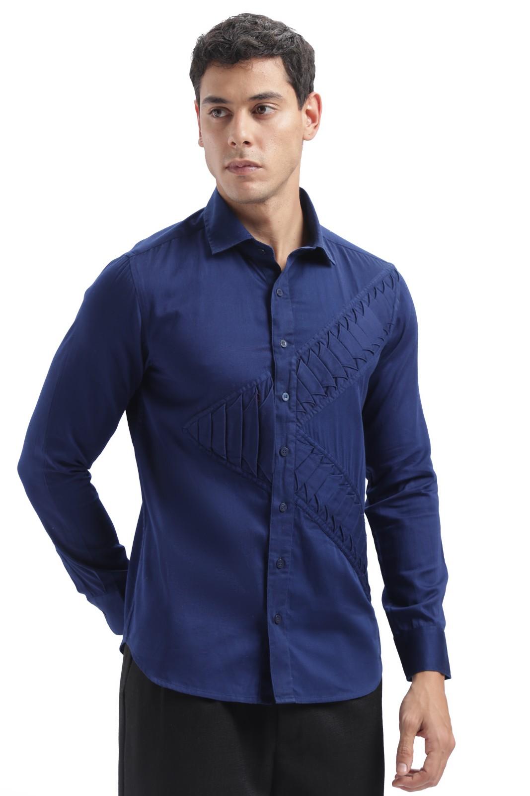 Royal Blue Designer Shirt