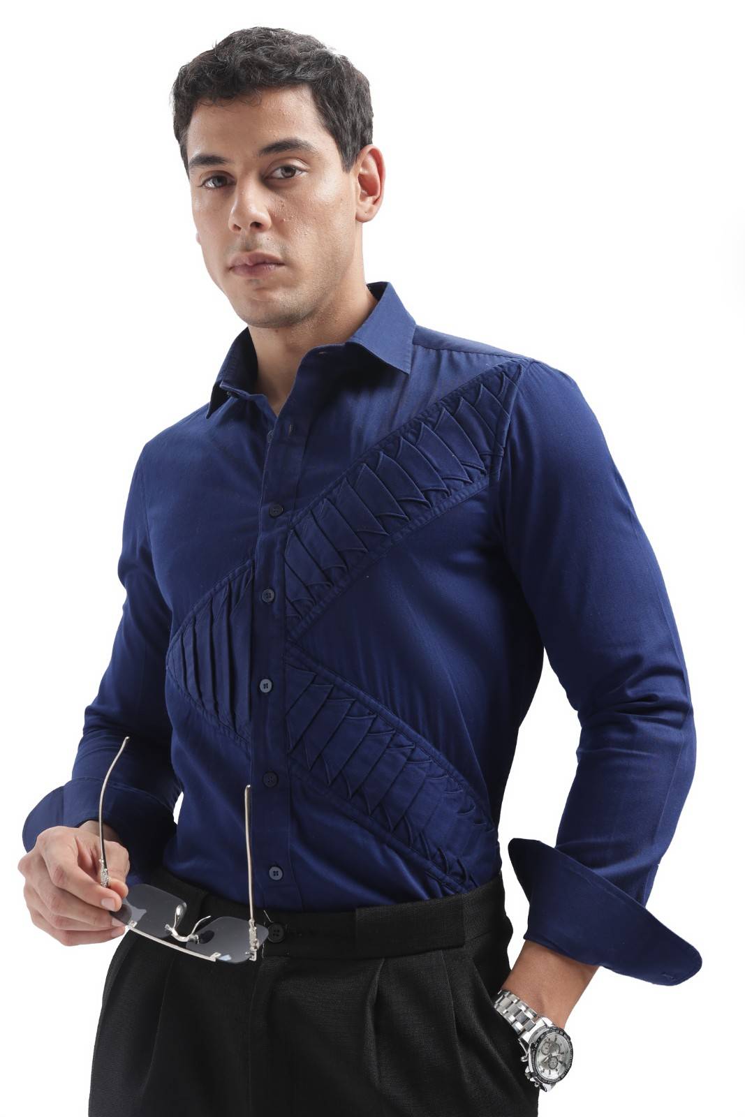 Royal Blue Designer Shirt