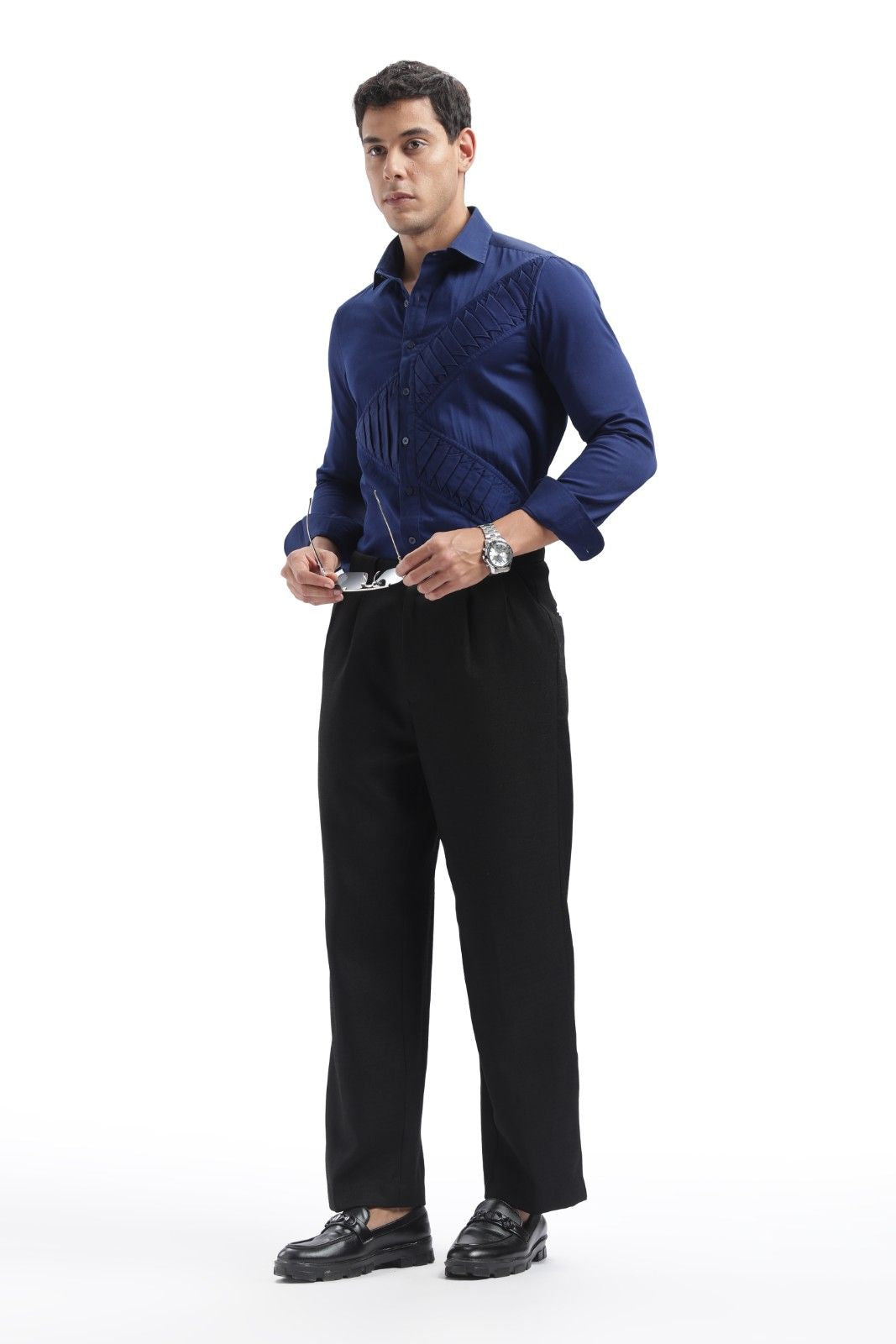 Royal Blue Designer Shirt