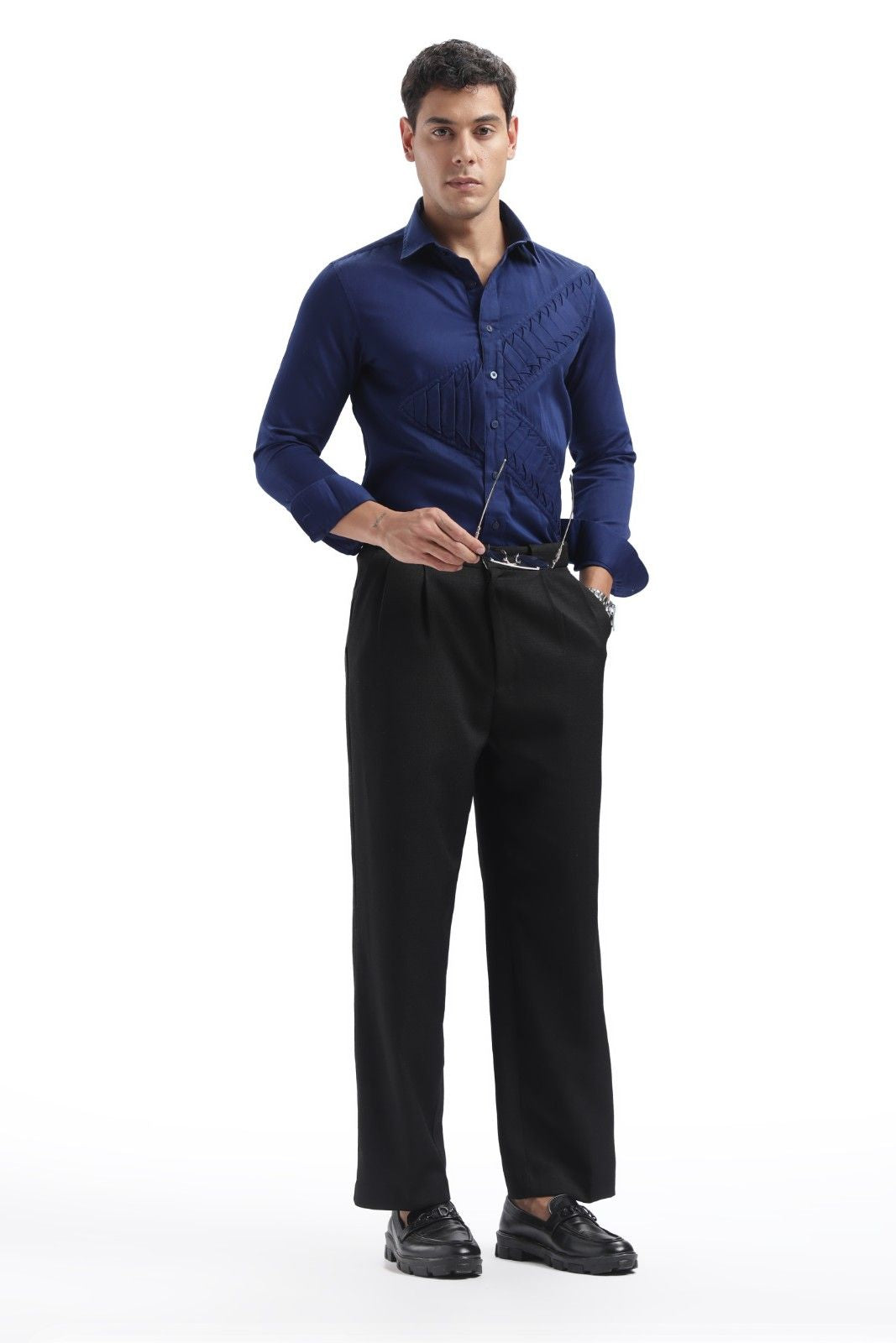 Royal Blue Designer Shirt