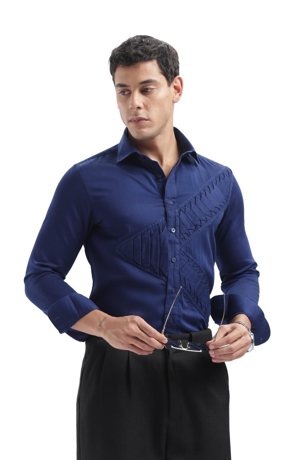 Royal Blue Designer Shirt