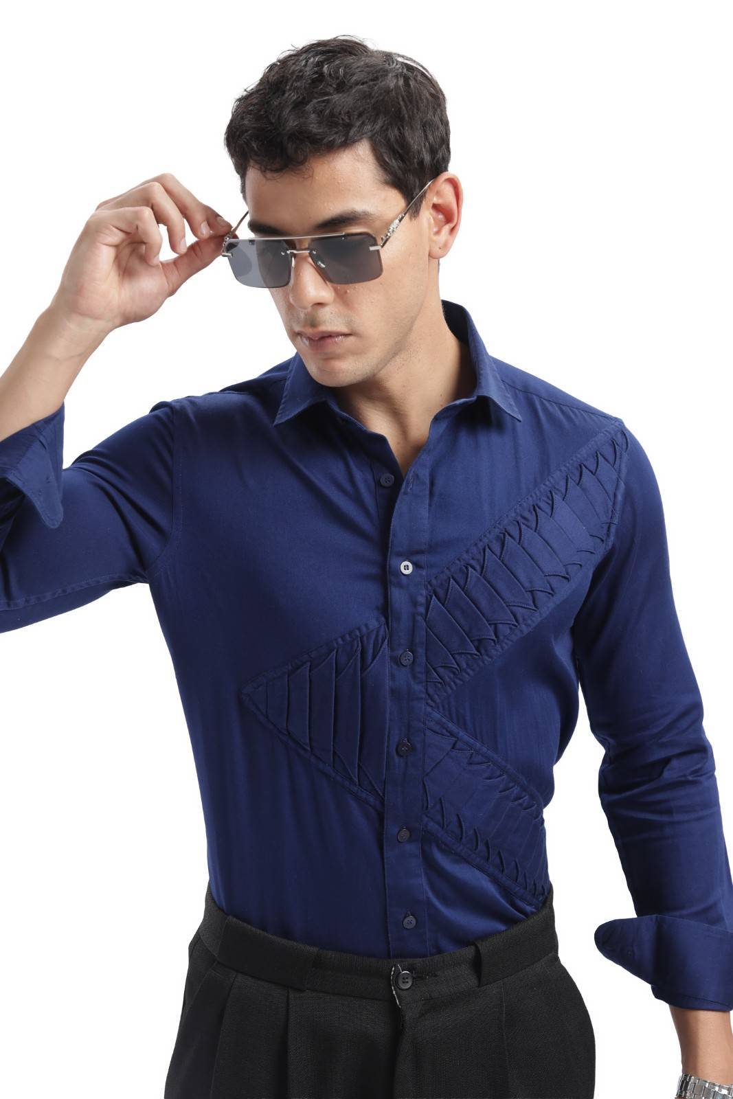 Royal Blue Designer Shirt
