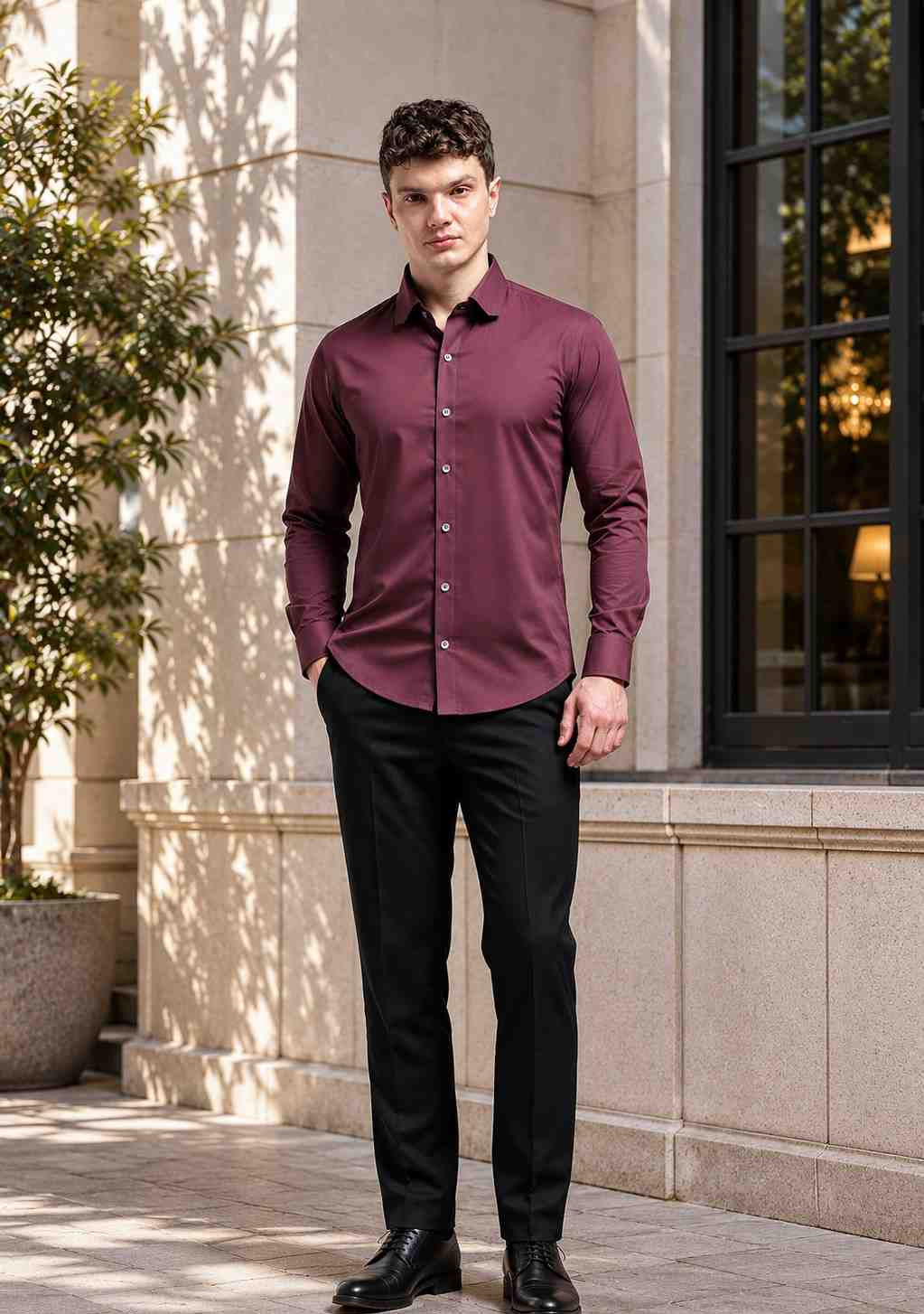 Dusty Purple Relax Fit Shirt