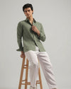 Muted Green Muscle Fit Classic Shirt