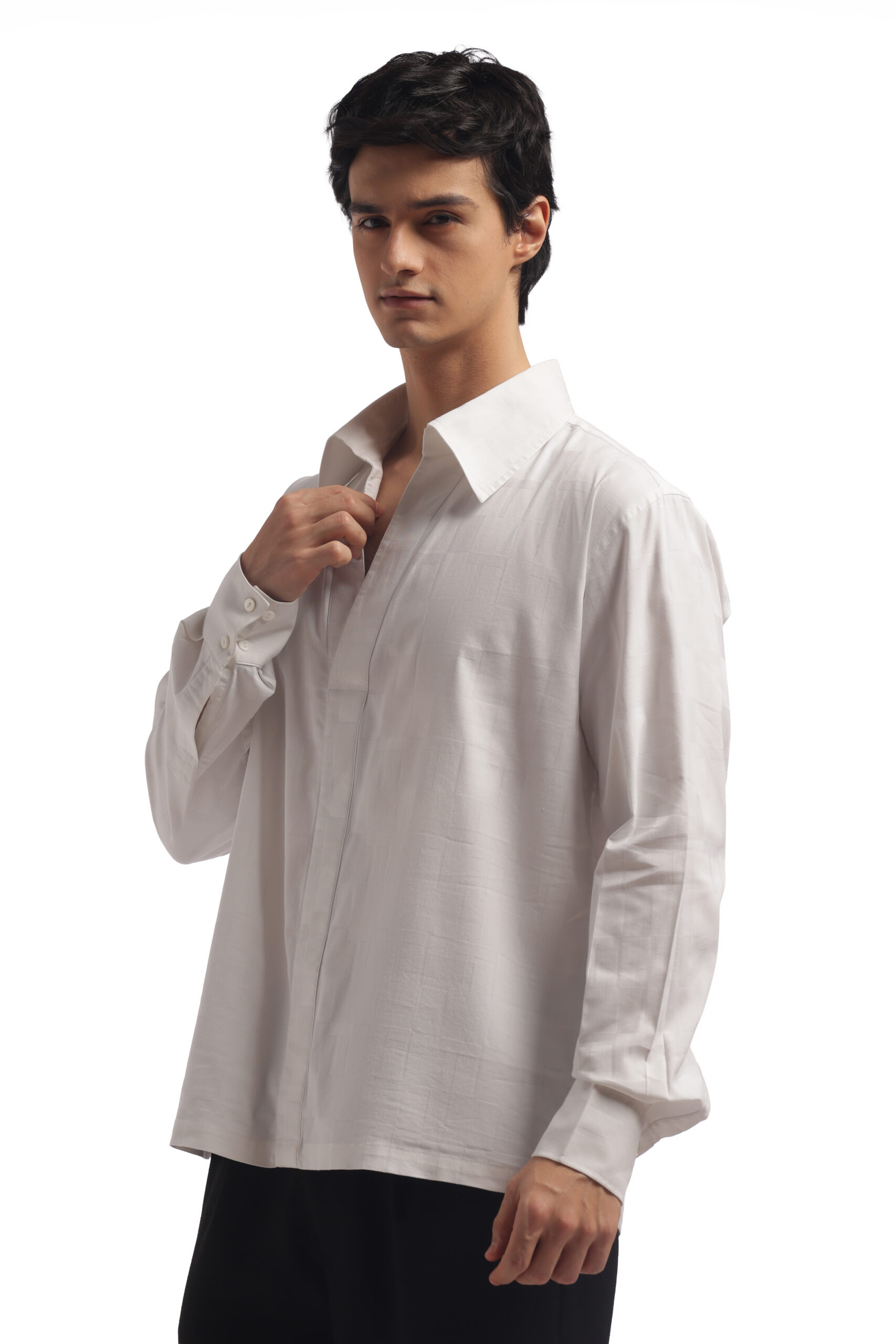 White Baggy Shirt - Image 3