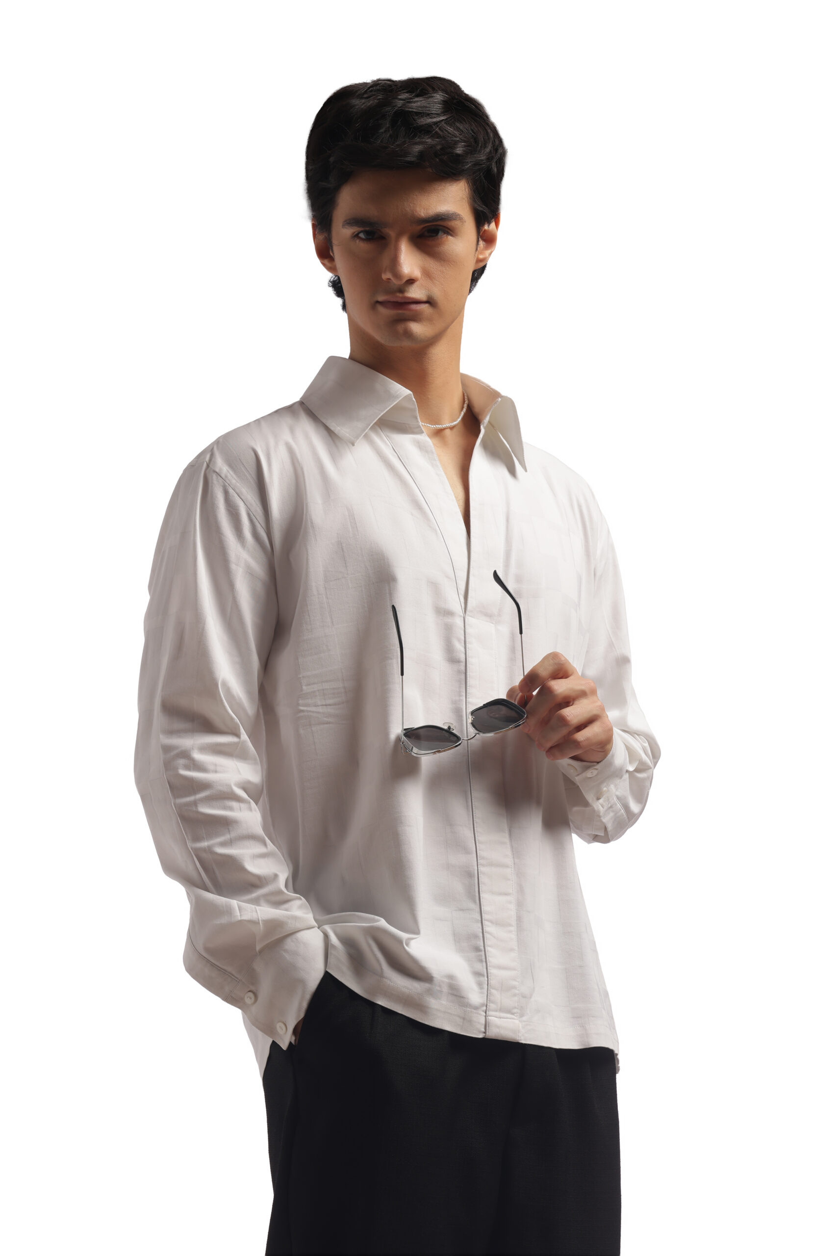 White Baggy Shirt - Image 11
