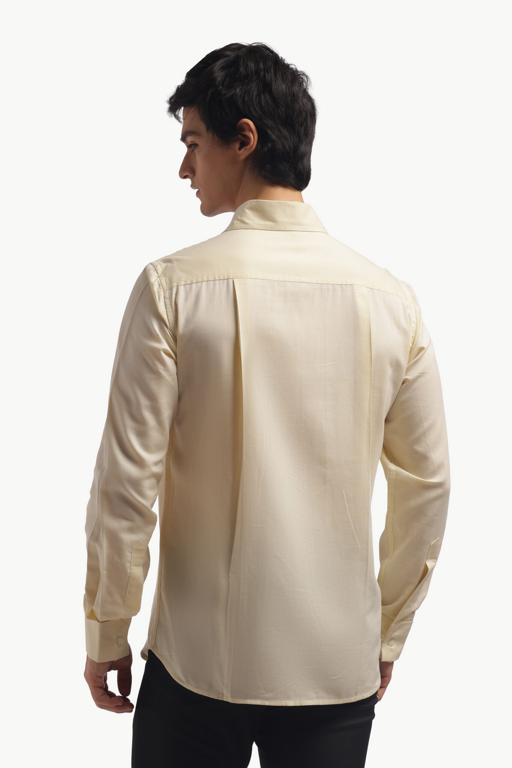 Pastel Yellow Relax Fit Shirt - Image 13