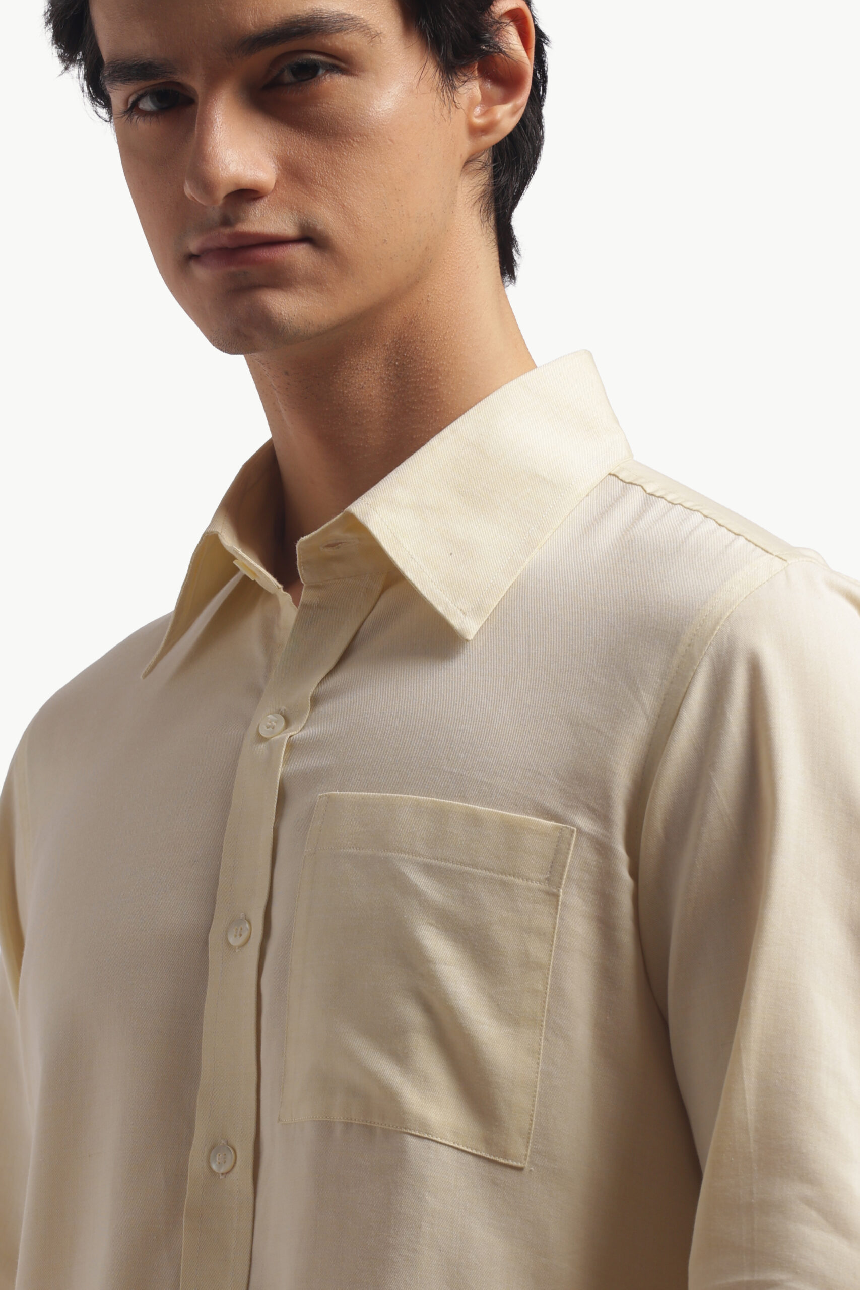 Pastel Yellow Relax Fit Shirt - Image 6