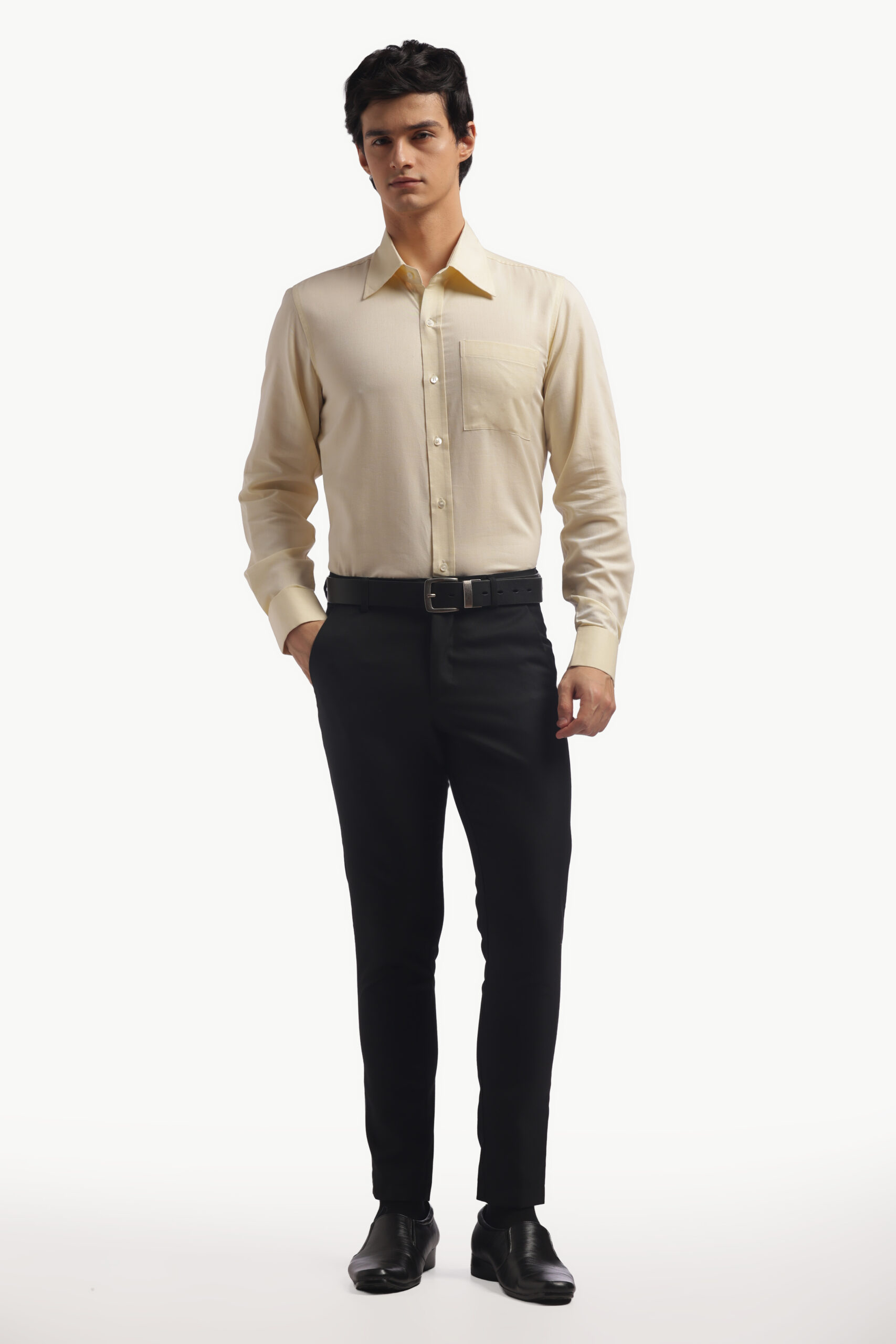 Pastel Yellow Relax Fit Shirt - Image 7