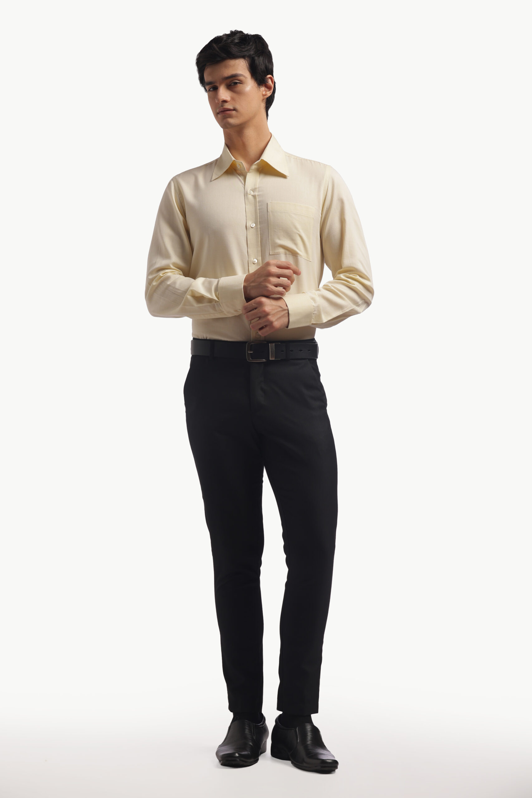 Pastel Yellow Relax Fit Shirt - Image 10